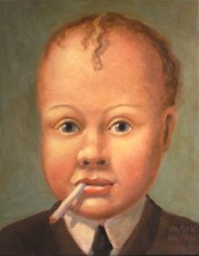 'Self Portrait with Cigarette'