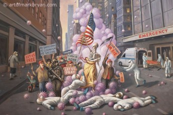 Death Leading the People detail